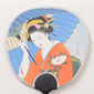 Maiko Hand Fan Greeting Card(Maiko with Umbrella) 